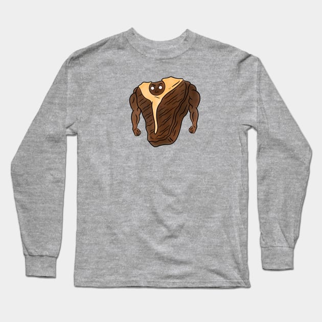 Steak Man Long Sleeve T-Shirt by Sasha Banana 